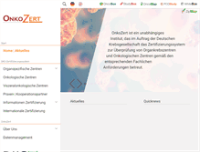 Tablet Screenshot of onkozert.de